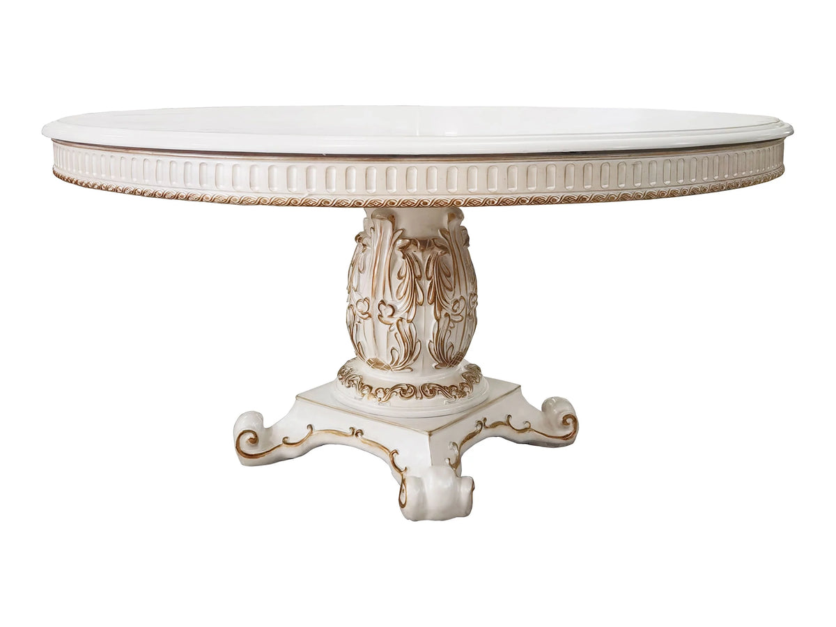 Wooden Round Dining Table with Pedestal X607