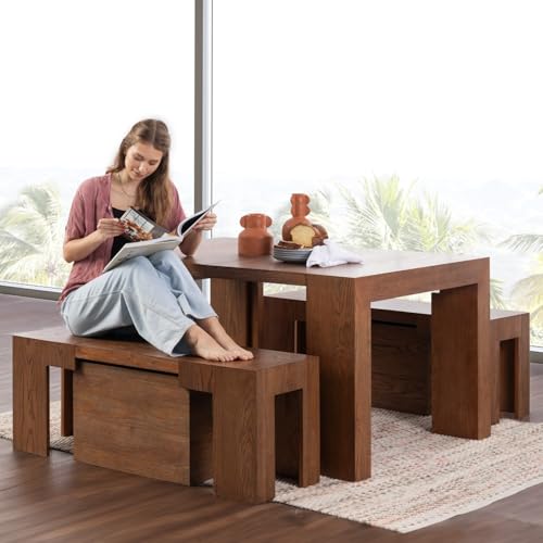 Extendable Solid Wood Dining Table A417757