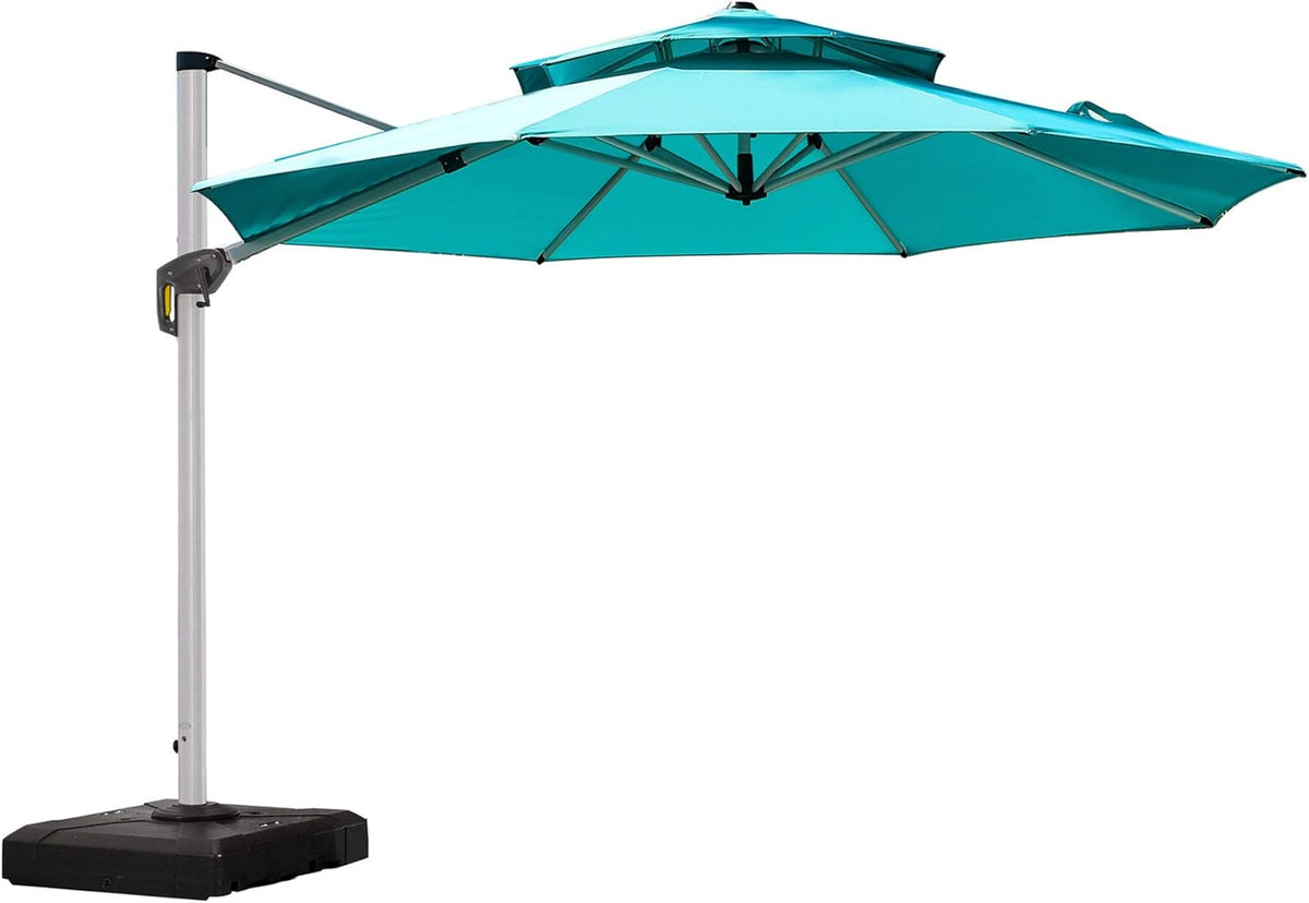 10 Feet Outdoor Round Cantilever Umbrella Y72718