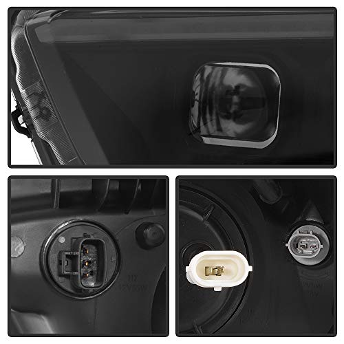 Black Smoked LED Sequential Headlamps L55166