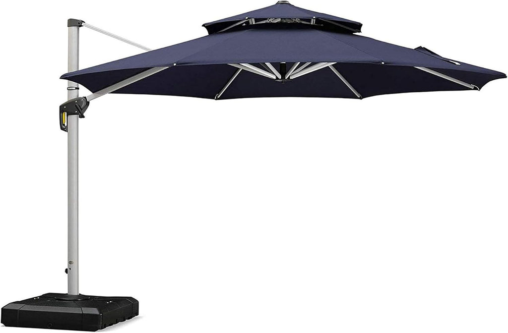 10 Feet Outdoor Round Cantilever Umbrella Y72718