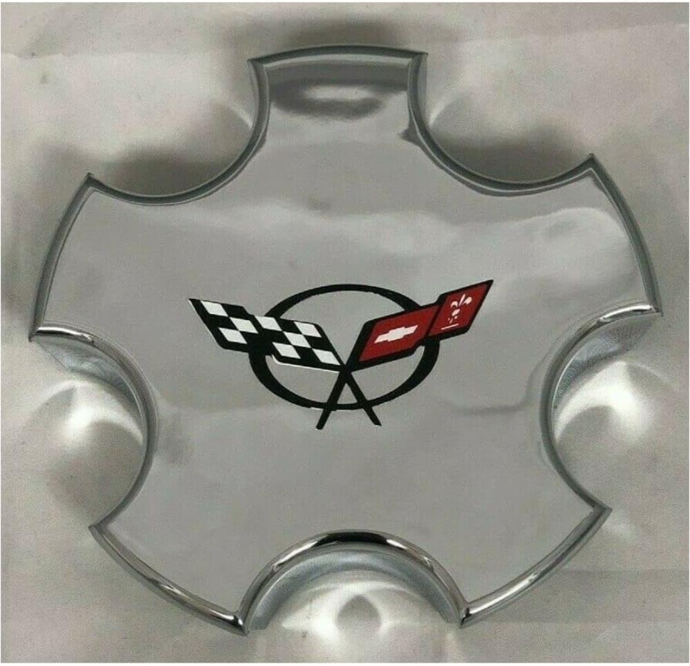 Chrome Wheel Center Cap Set R444