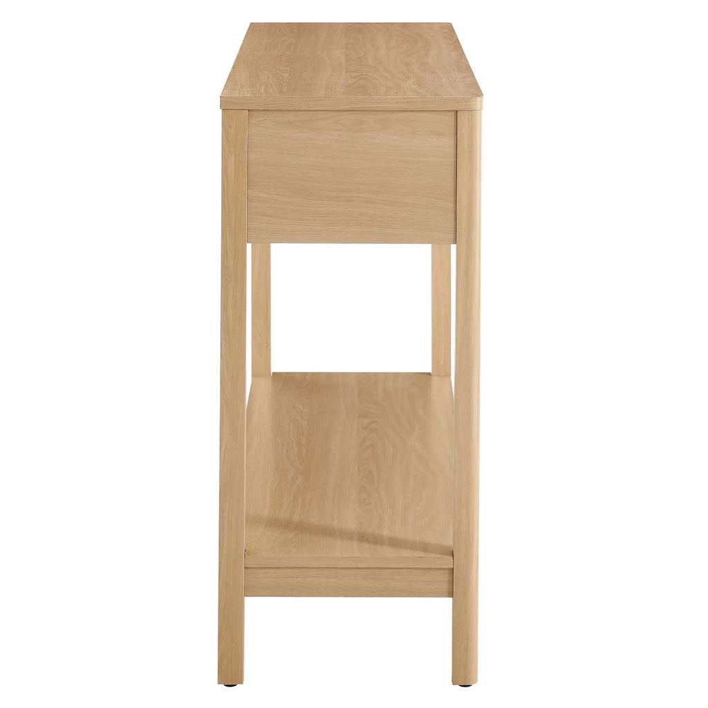 Oak Wood Entryway Console Table P447