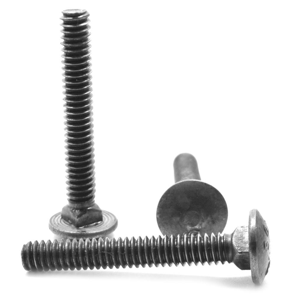 3/8x22-16 x 7x226x22THD Coarse Thread A307 Grade A Carriage Bolt Low Carbon Steel Plain Finish T2628