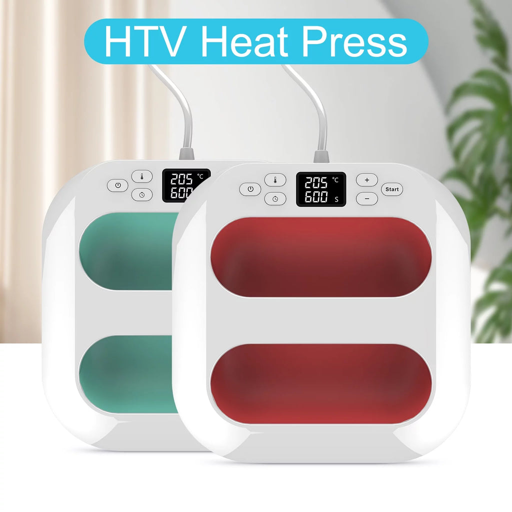 Handheld Heat Press Machine 9''x9'' Adjustable Temperature and Timer Y821074