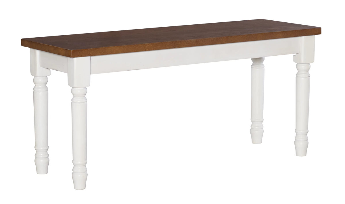 Vanilla White Dining Bench Q90295