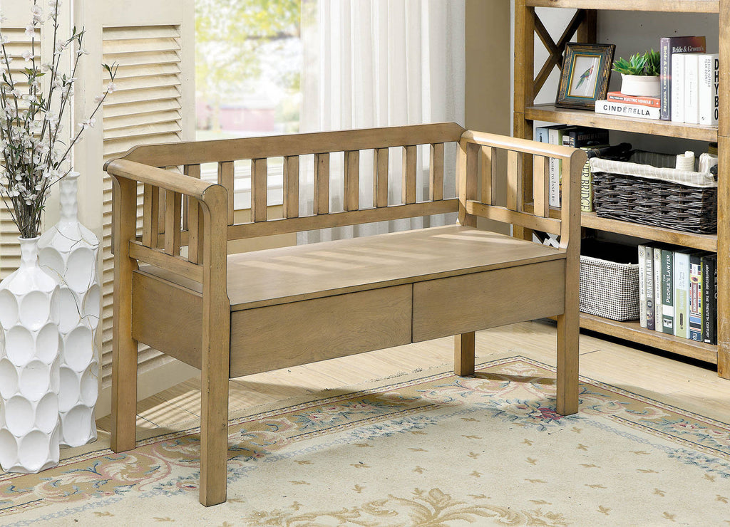 Weathered Natural Bench I62978