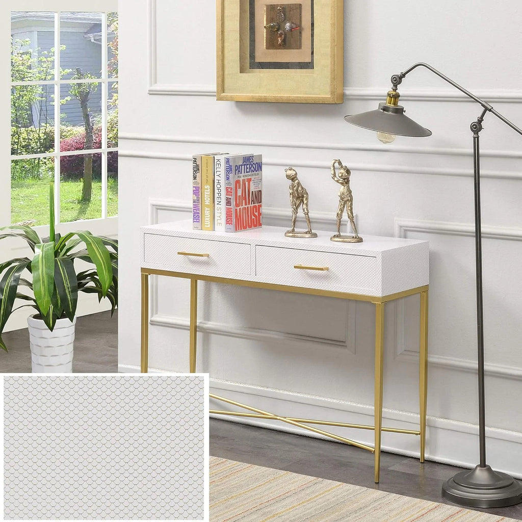 White Console Table F5356