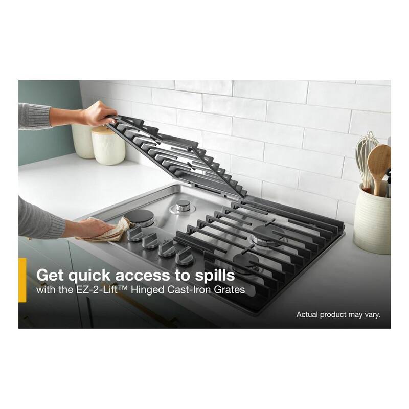 5 Burners Recessed Gas Cooktop in Black Stainless W780