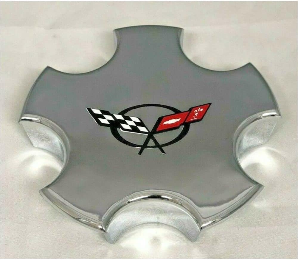 Chrome Wheel Center Cap Set R444