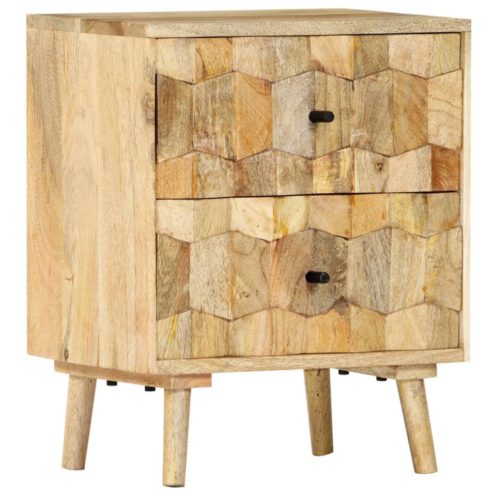 Solid Mango Wood Bedside Cabinet A27415