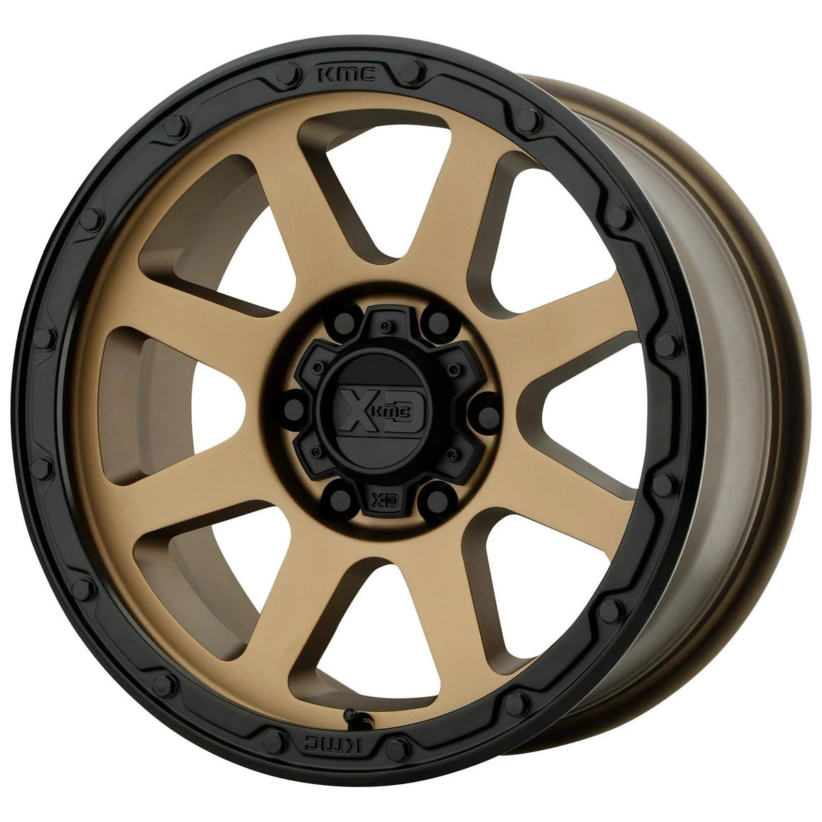 17x9 6x6x139.7 +18mm Matte Bronze Matte Black Lip 2 Wheel B3132