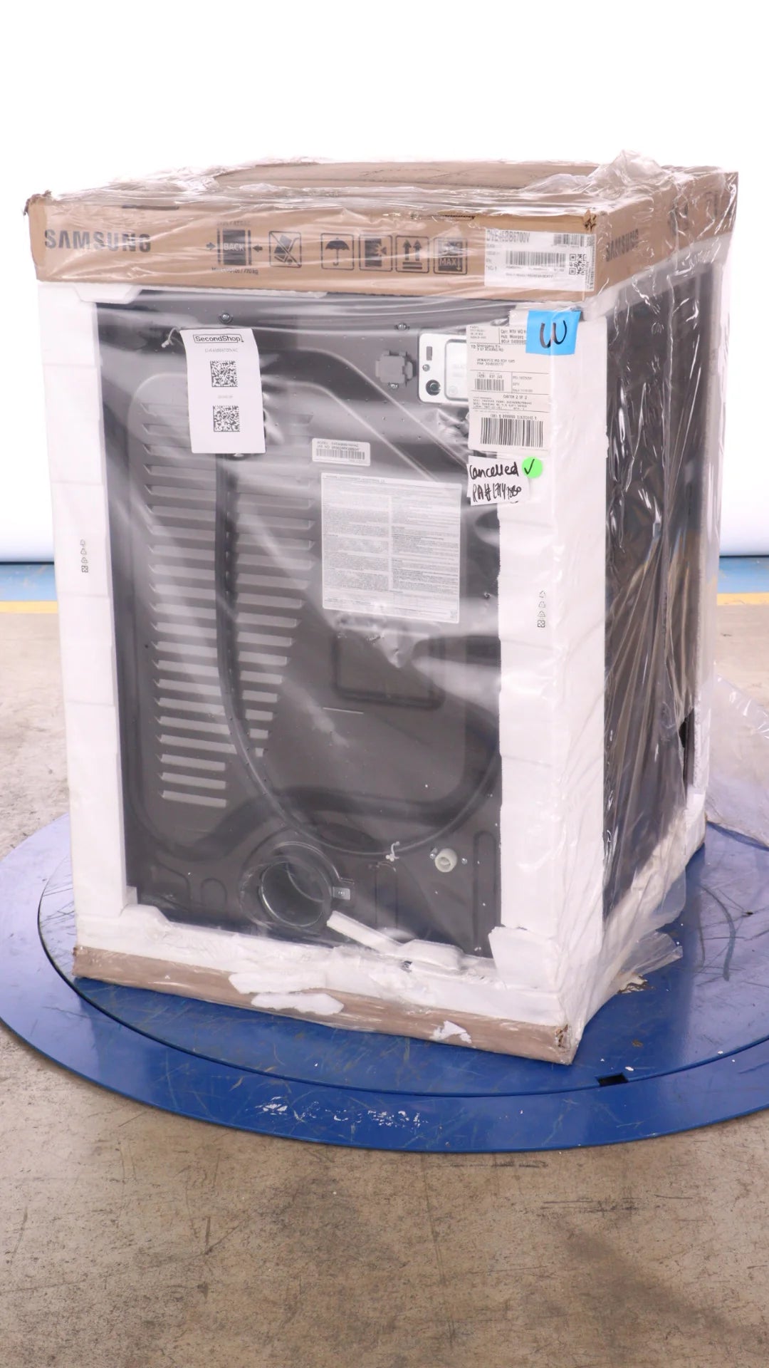 27 In. 7.5 Cu. Ft. Black Stainless Steel Electric Dryer W989