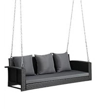 Black Rattan Swing Chair I1261