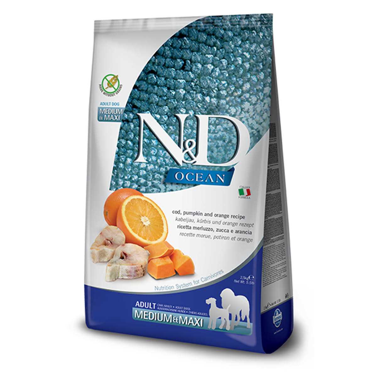 Cod Pumpkin Orange Dry Dog Food J802082