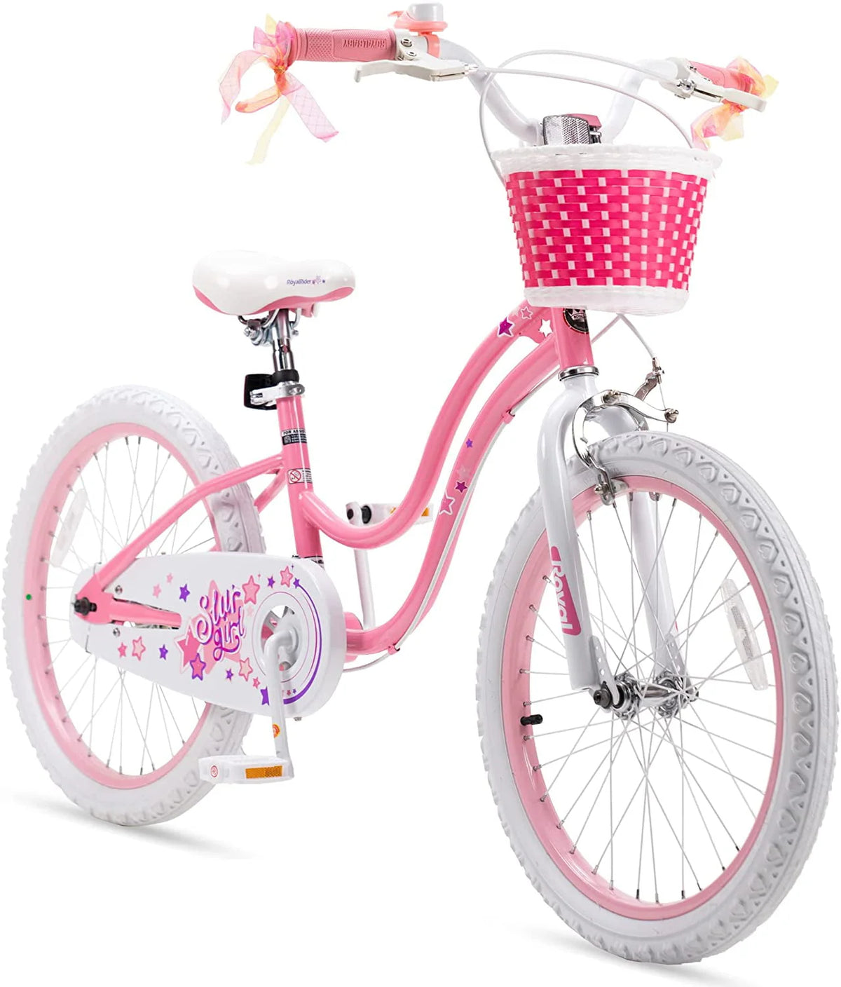 20 Inch Kids Bike with Kickstand Basket Blue I6186