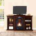 Ventless Fireplace Insert with Mantel and Shelves Q799102