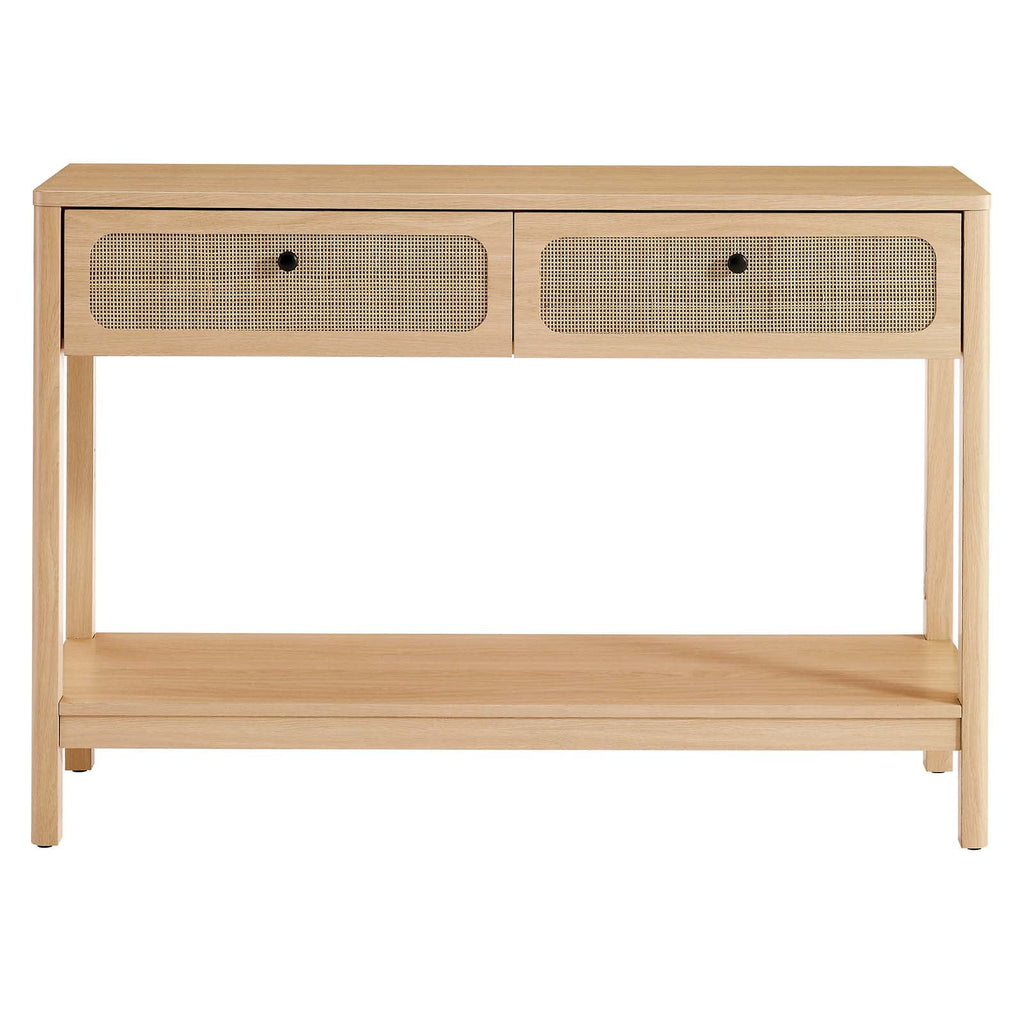 Oak Wood Entryway Console Table P447