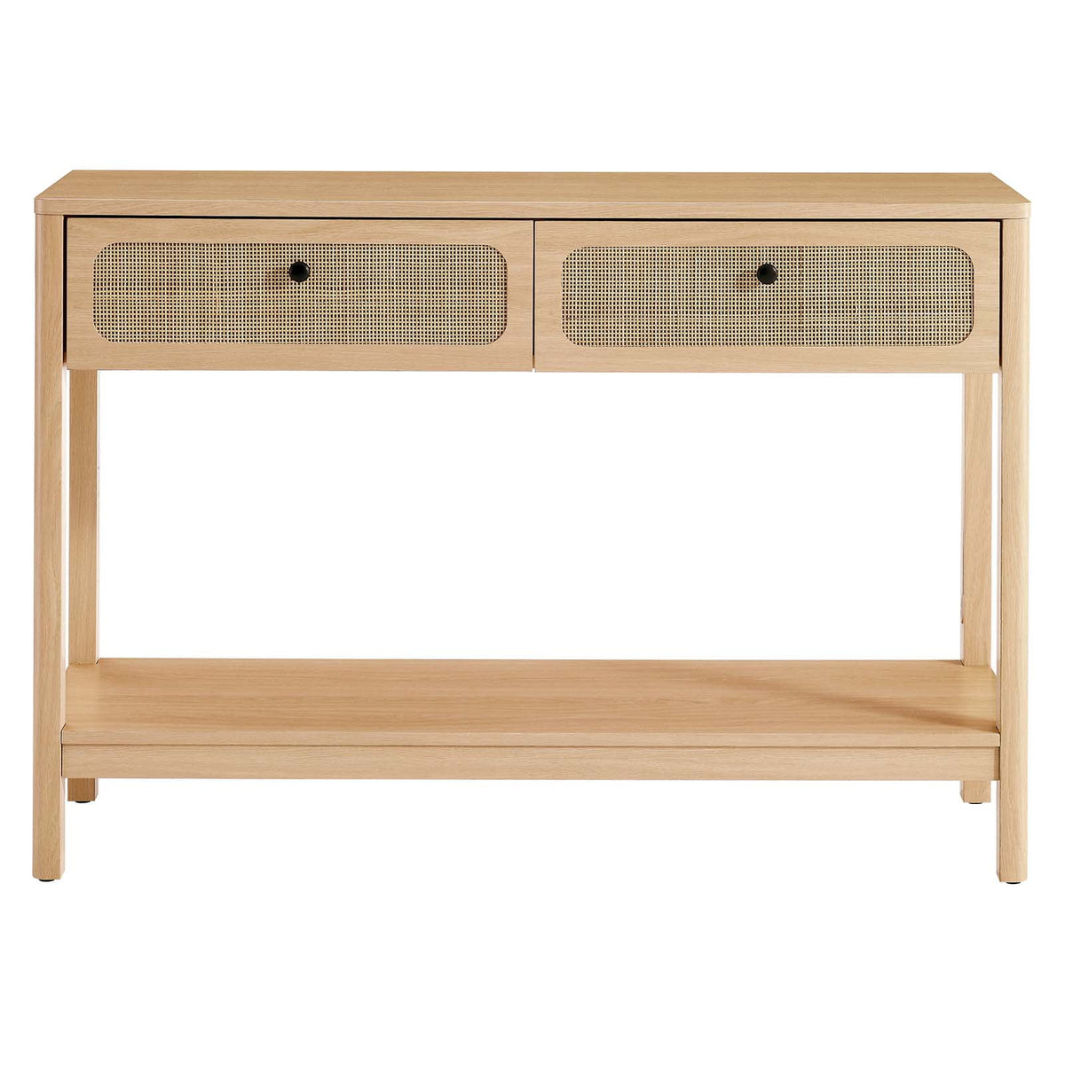 Oak Wood Entryway Console Table P447