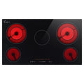 36 Electric Smooth Surface Radiant Cooktop with 5 Elements X833