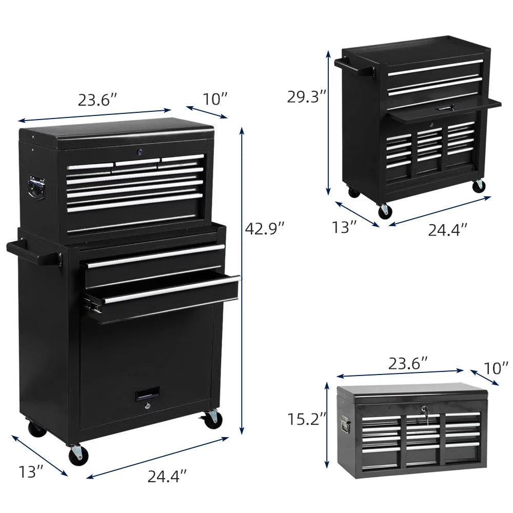 8 Drawer Rolling Tool Chest with Locks O484419