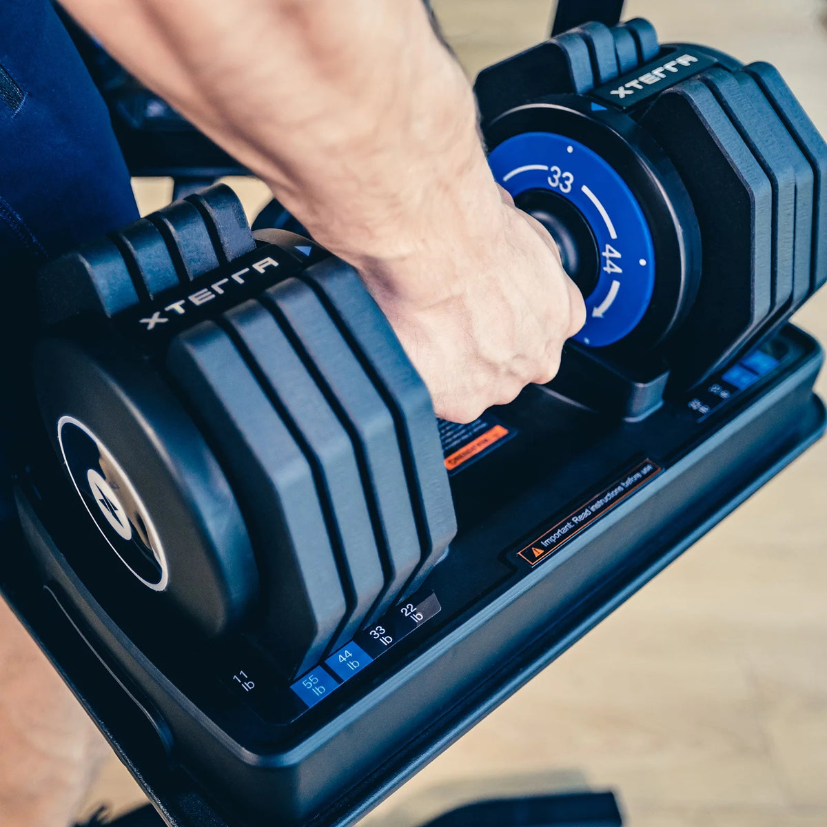 Adjustable Dumbbell 11, 22, 33, 44, 55 pounds J408