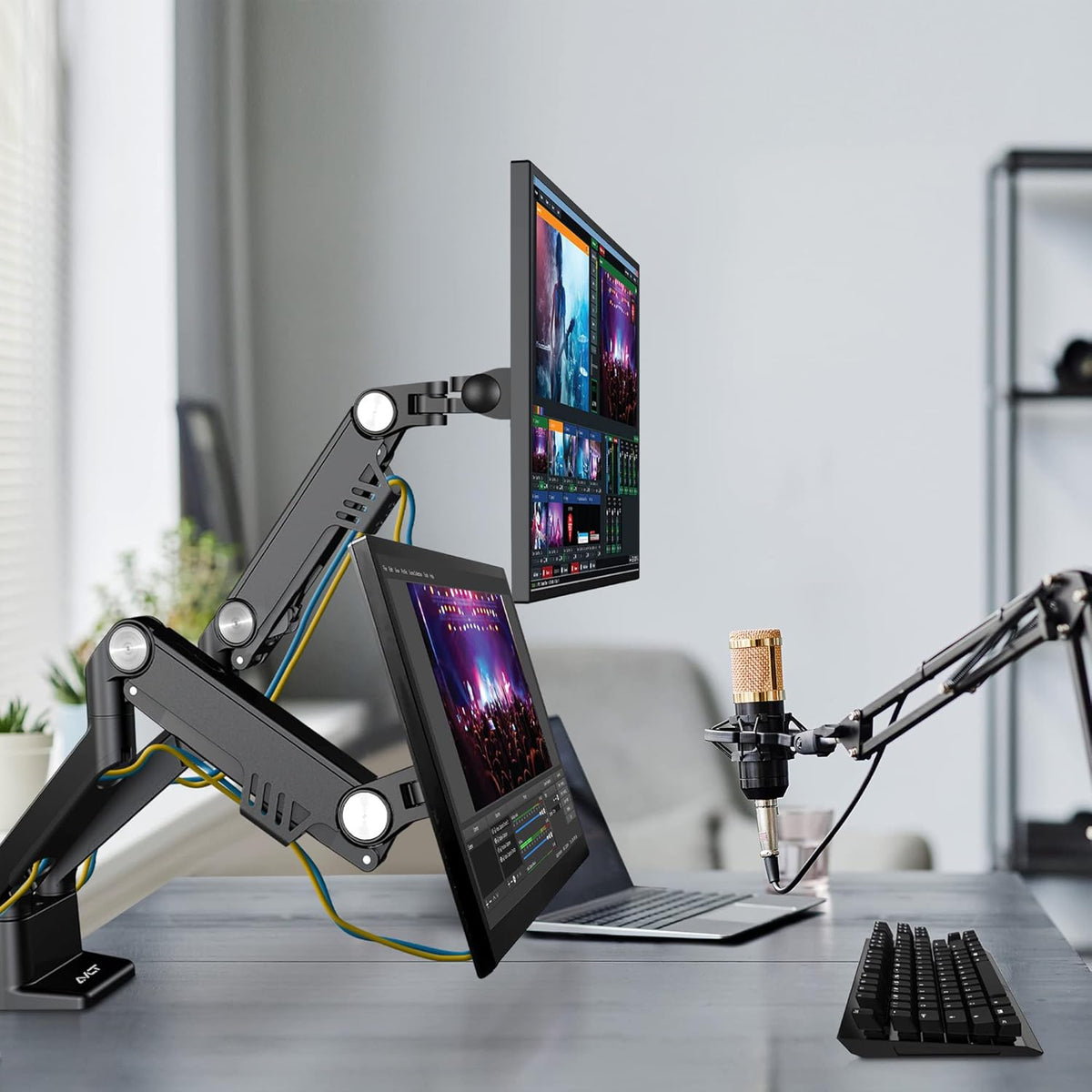 Dual 24-35 Monitor Arm Desk Mount Y6158