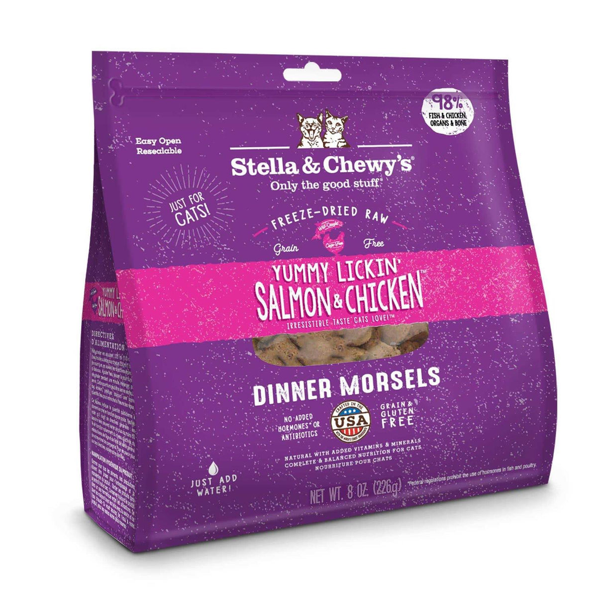 Freeze-Dried Salmon Chicken Cat Food E8500