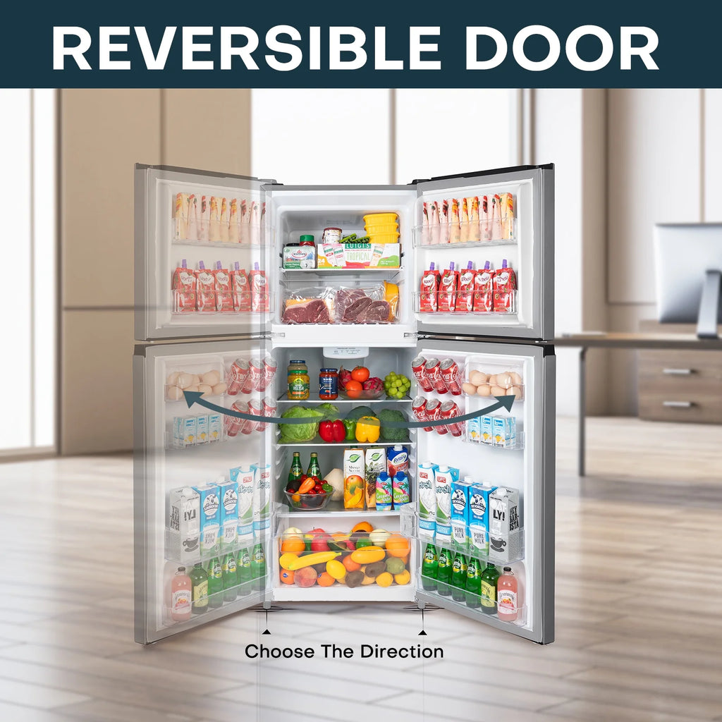 11.6 Cu.Ft. Double Door Fridge with Top Freezer O186