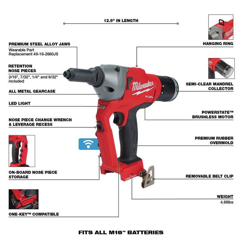 18-Volt Lithium-Ion Cordless Rivet Tool R588723