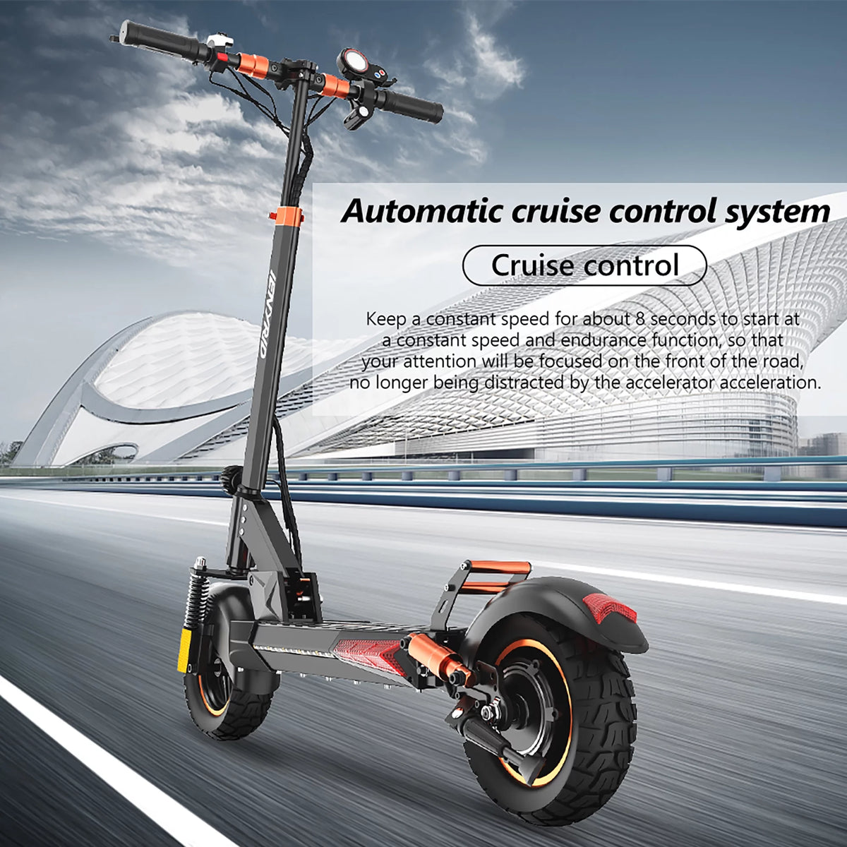 800W Foldable Electric Scooter with Seat N915