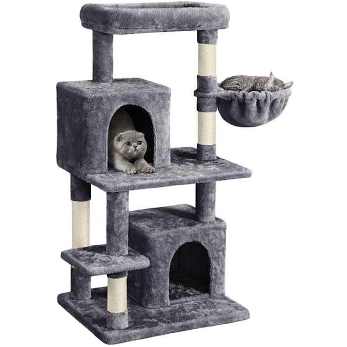 Gray Cat Tree with Two Condos G73432