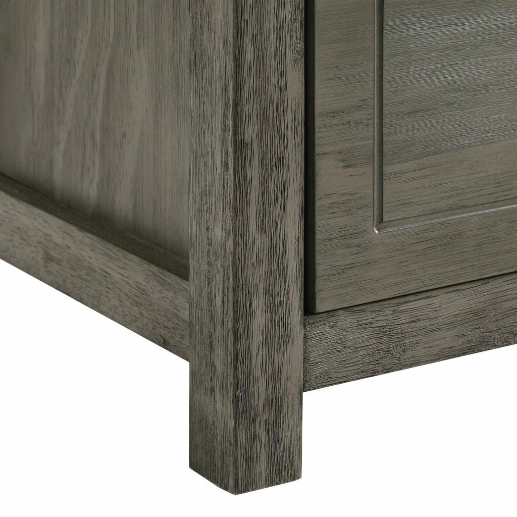 Gray 4-Drawer Wood Chest F77123
