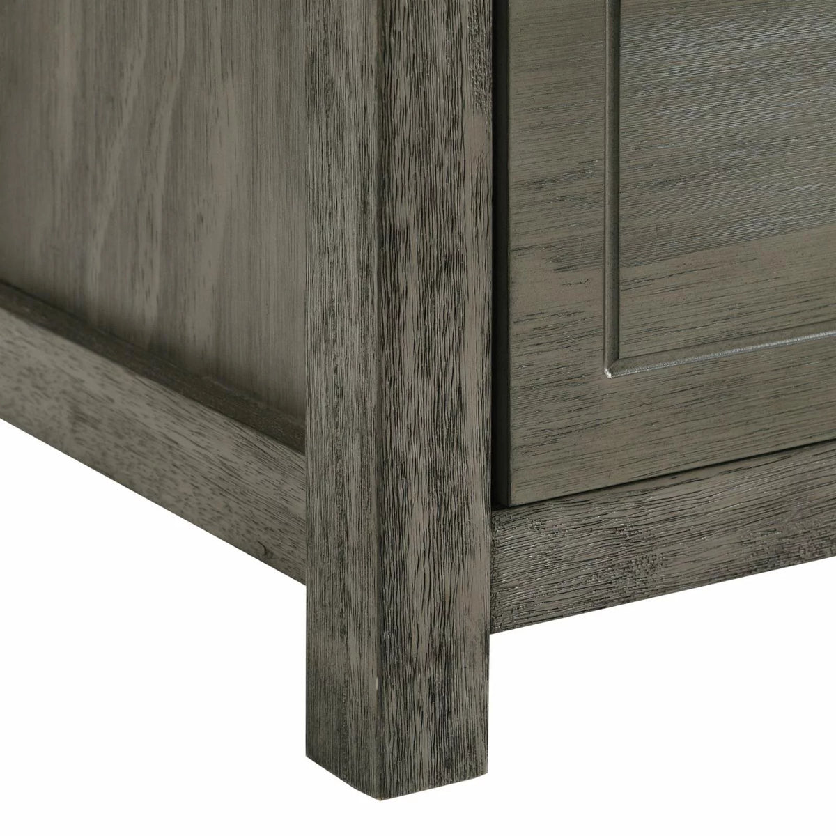 Gray 4-Drawer Wood Chest F77123