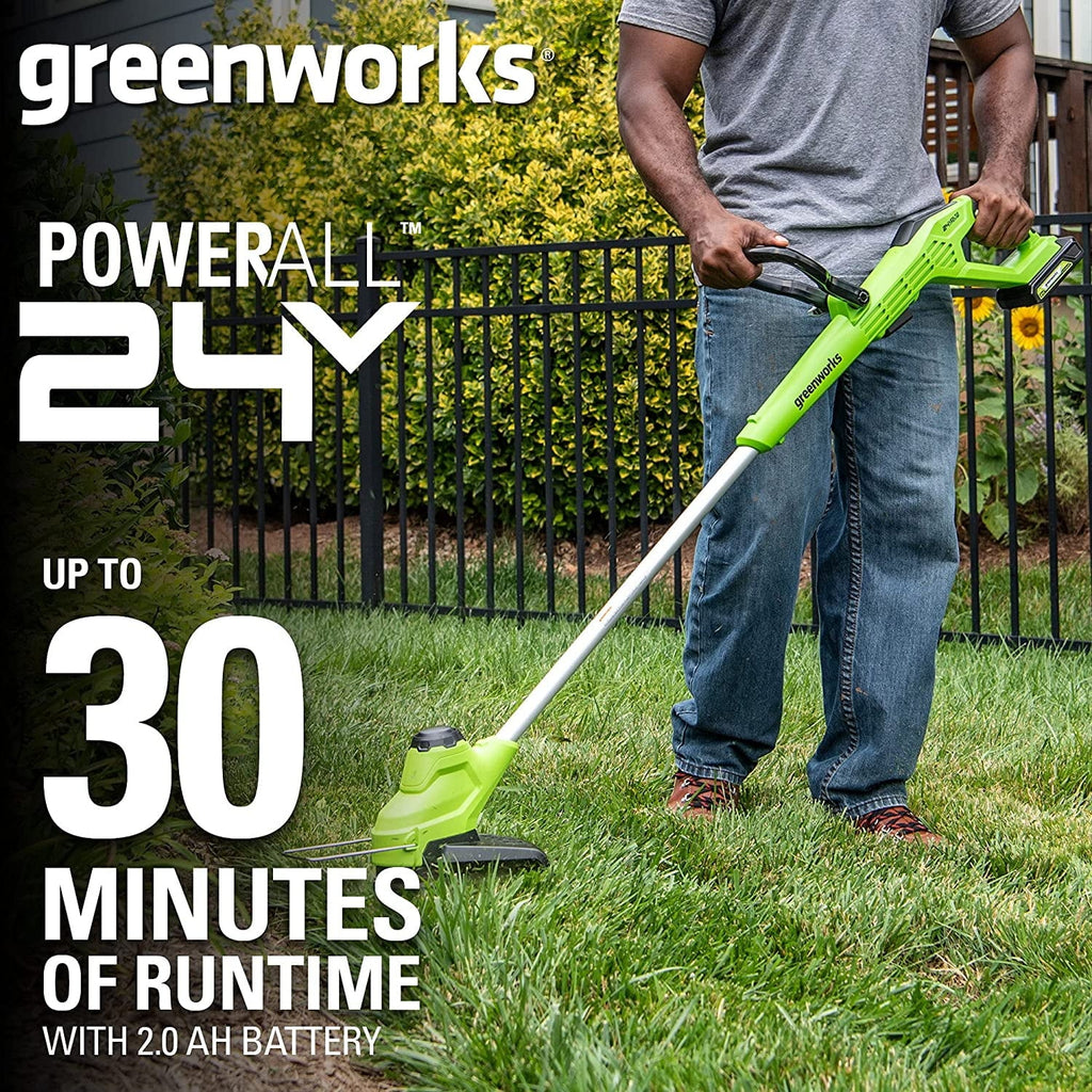 24V 12-inch String Trimmer with 2Ah Battery and Charger U761