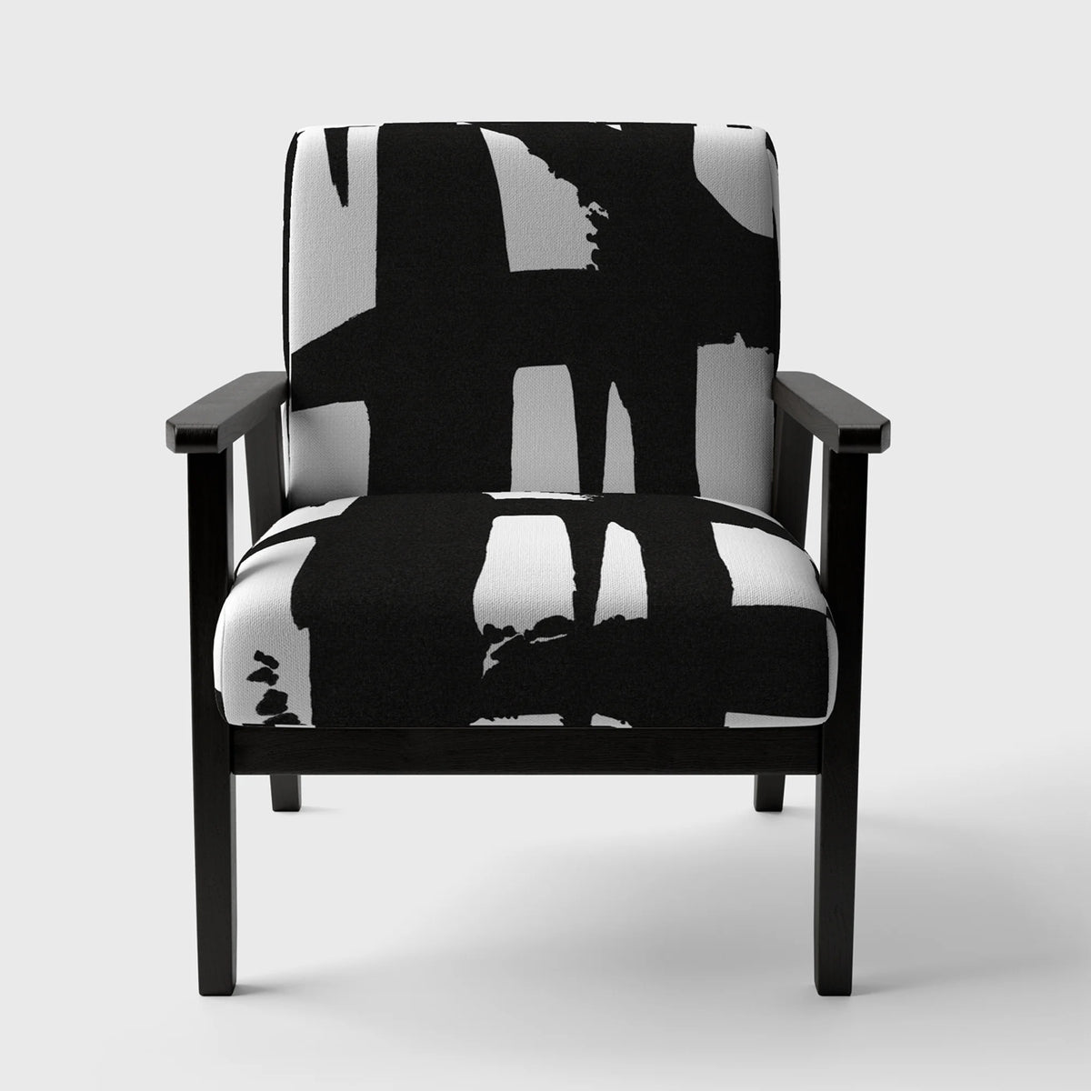 Black & White Upholstered Modern Accent Chair Y361874