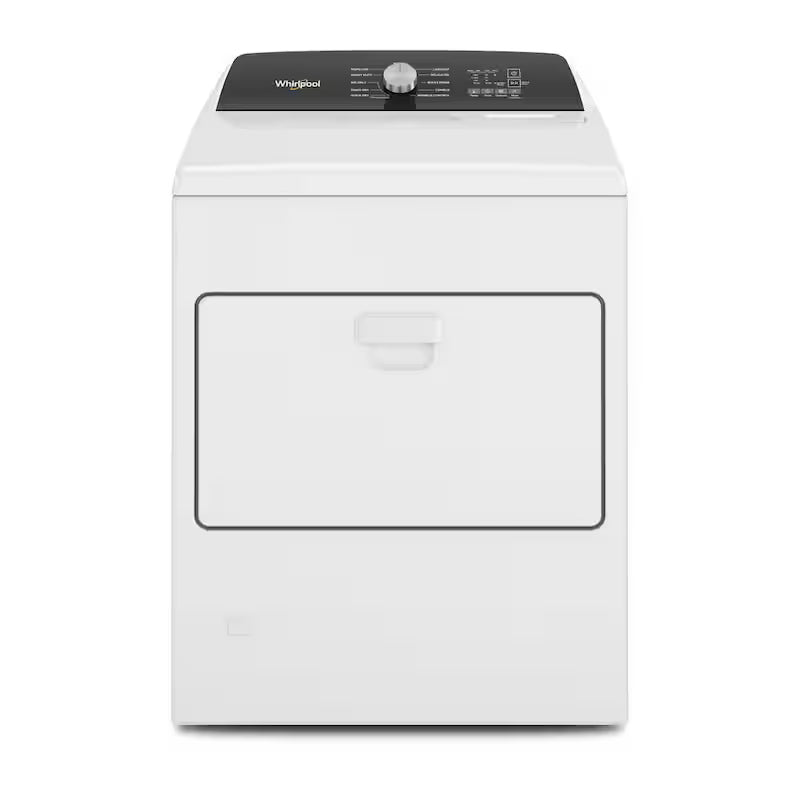 White Top Load Gas Moisture Sensing Dryer D3247