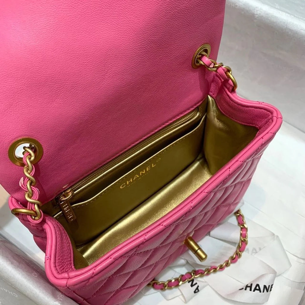 Pink Mini Flap Bag Y108262
