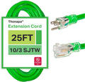 100 Foot 10 Gauge Neon Green Outdoor Extension Cord C728720