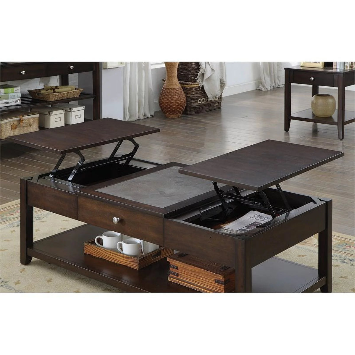 Espresso Lift-top Wood Coffee Table G50860