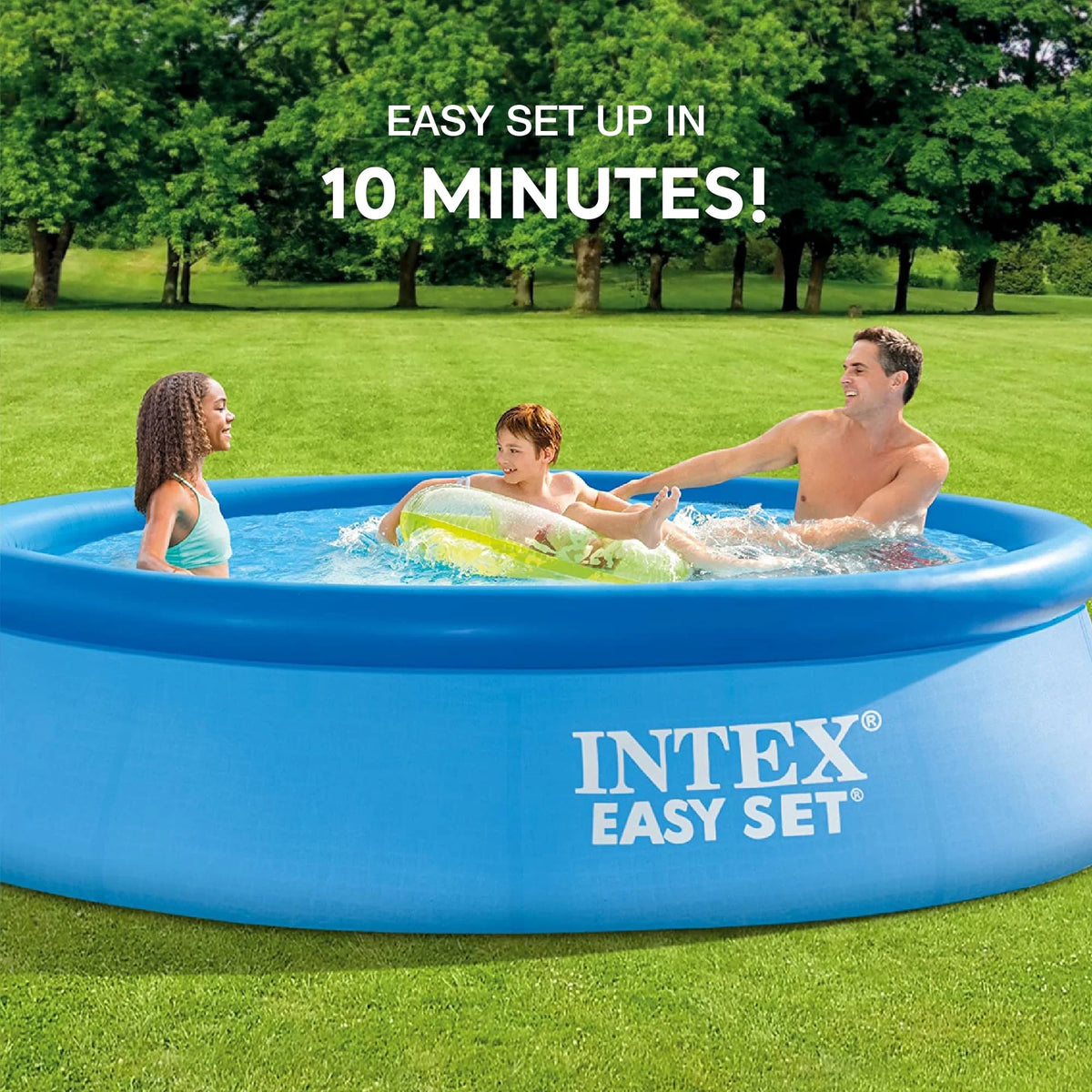 12ft x 30in Inflatable Swimming Pool with Filter Pump W43731