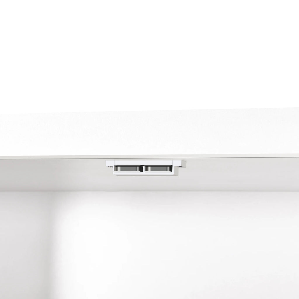 White 4 Door Freestanding Kitchen Pantry Storage Cabinet with Drawer and Adjustable Shelf C721231