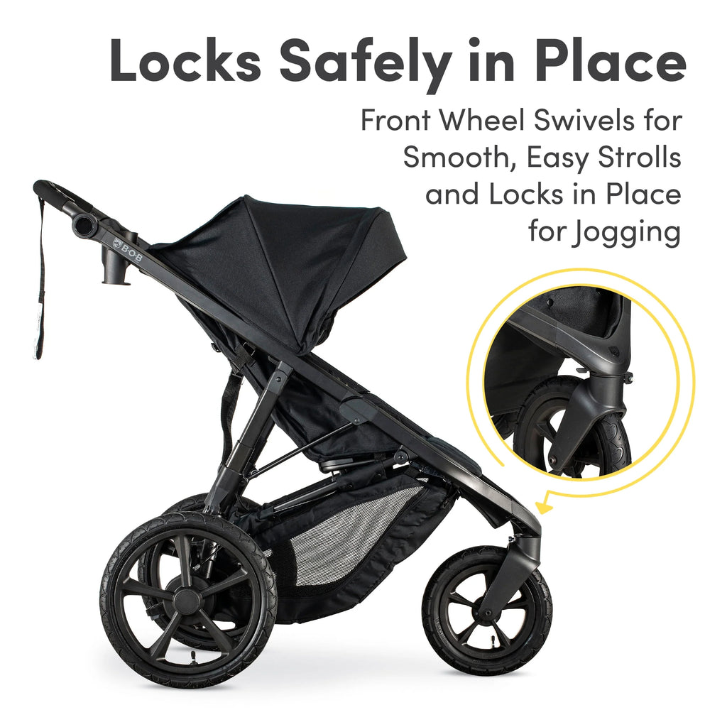 Jogging Stroller with Dual Suspension and Air-Filled Tires I9222