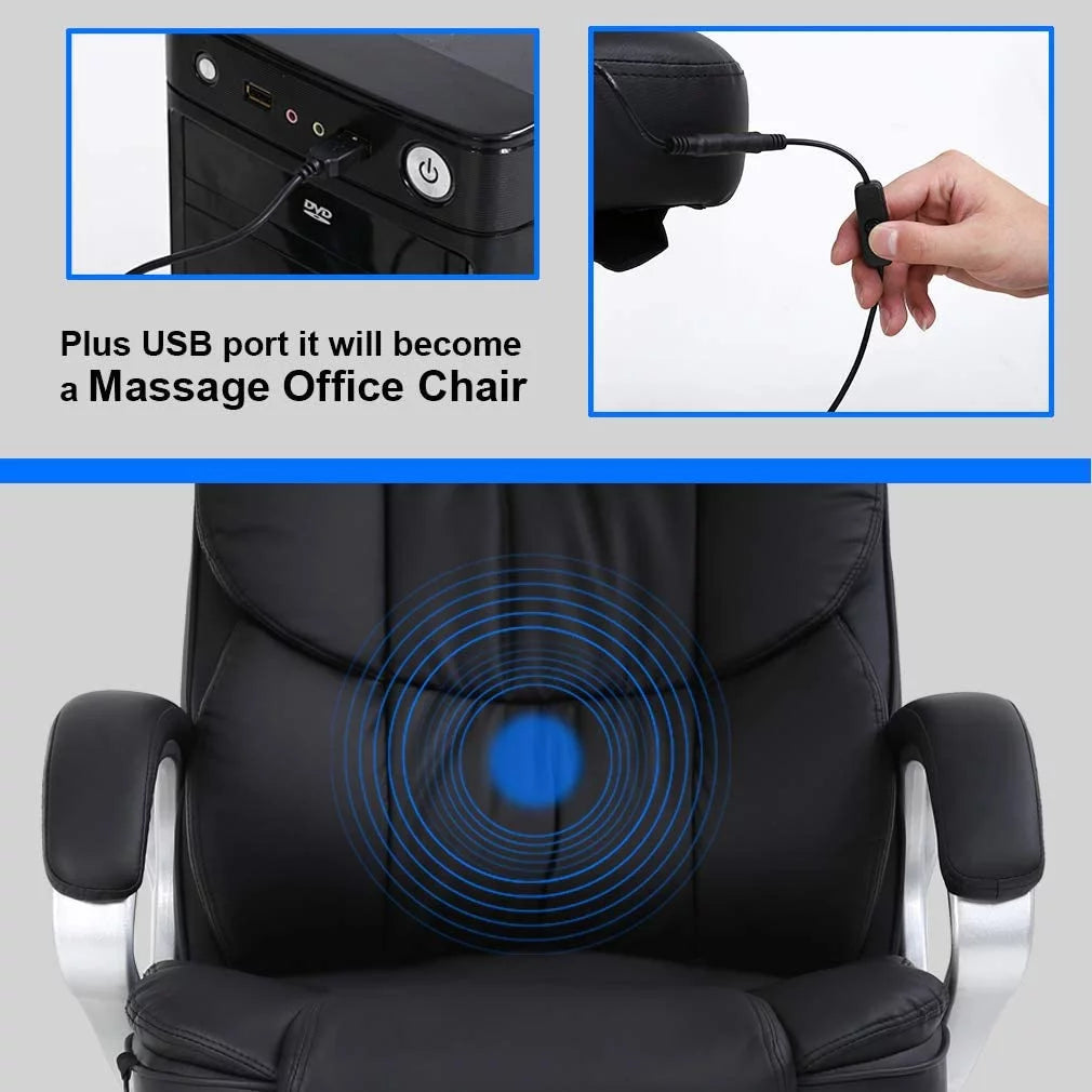 Black Ergonomic High Back PU Leather Office Chair A792534