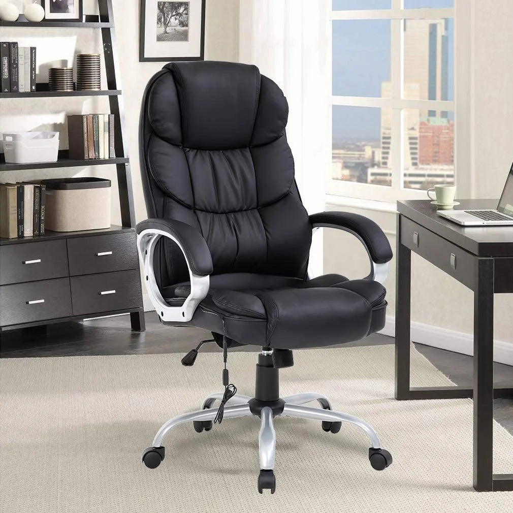 Black Ergonomic High Back PU Leather Office Chair A792534