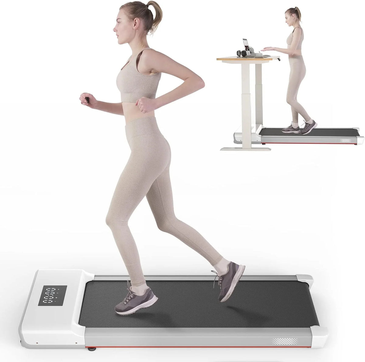 300lb Portable Under Desk Treadmill with Remote Control I566558