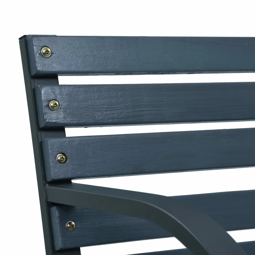 Gray Wood Slat Garden Bench W94803