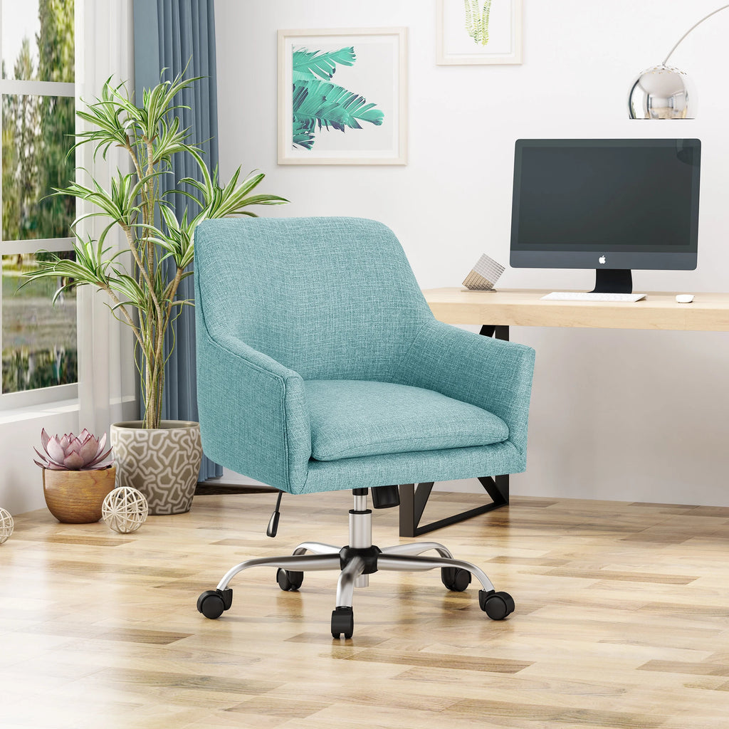 Blue Fabric Home Office Chair T565