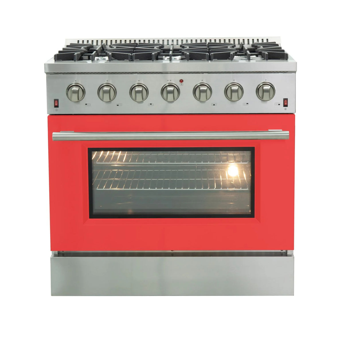 36 Inch Freestanding Gas Range in Red K306905