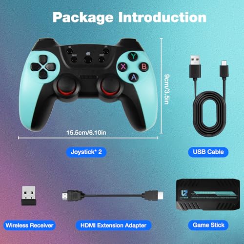 Retro Game Console Stick with 2.4G Wireless Controllers F5240